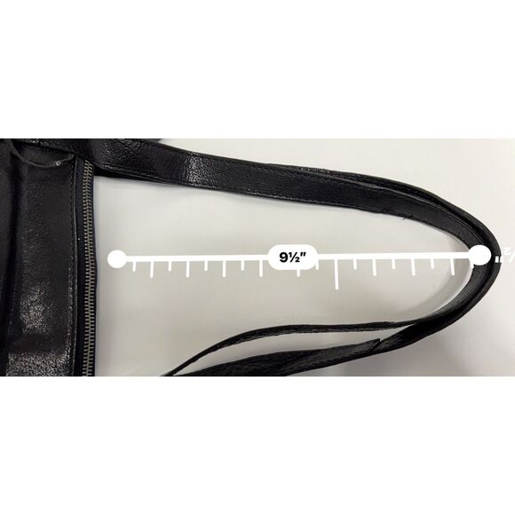 NWT Spikes and Sparrow black leather laptop bag - Picture 11 of 12